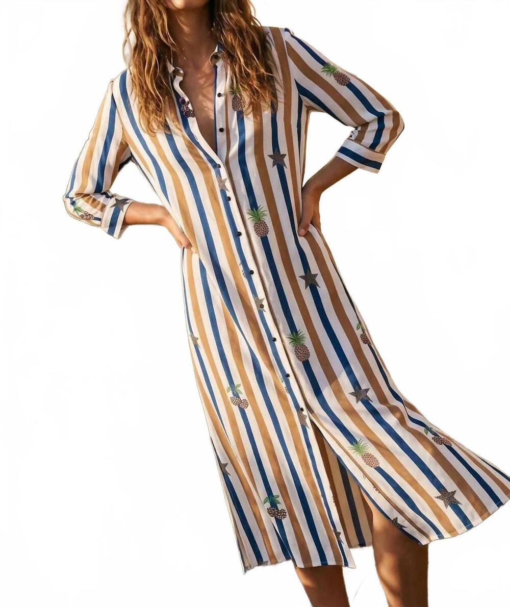 NEW VILAGALLO isota stripe dress in multi